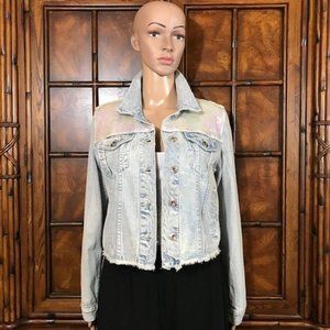 Sunset and sales spring denim jacket